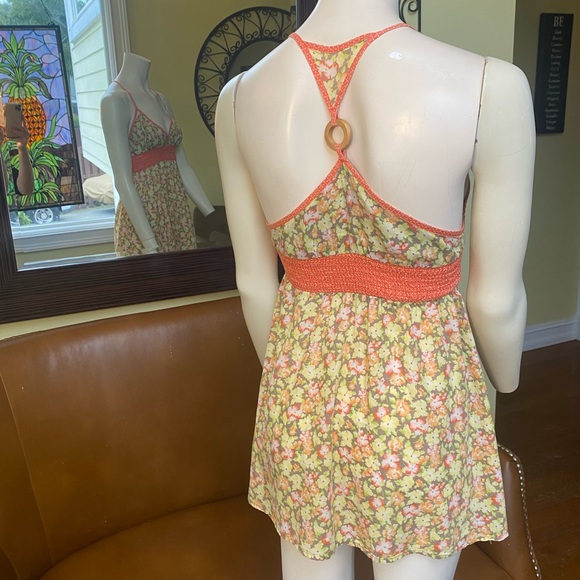 Free People 🧡💛 floral tank Size Small Excellent condition - Picture 3 of 5